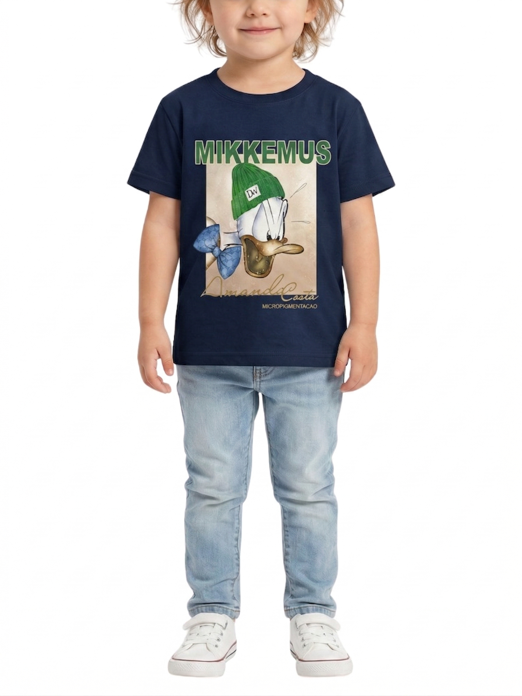 Kids T-Shirt | Mikkemus Cartoon Graphic Print T Shirt for Boys & Girls | Summer Casual Wear
