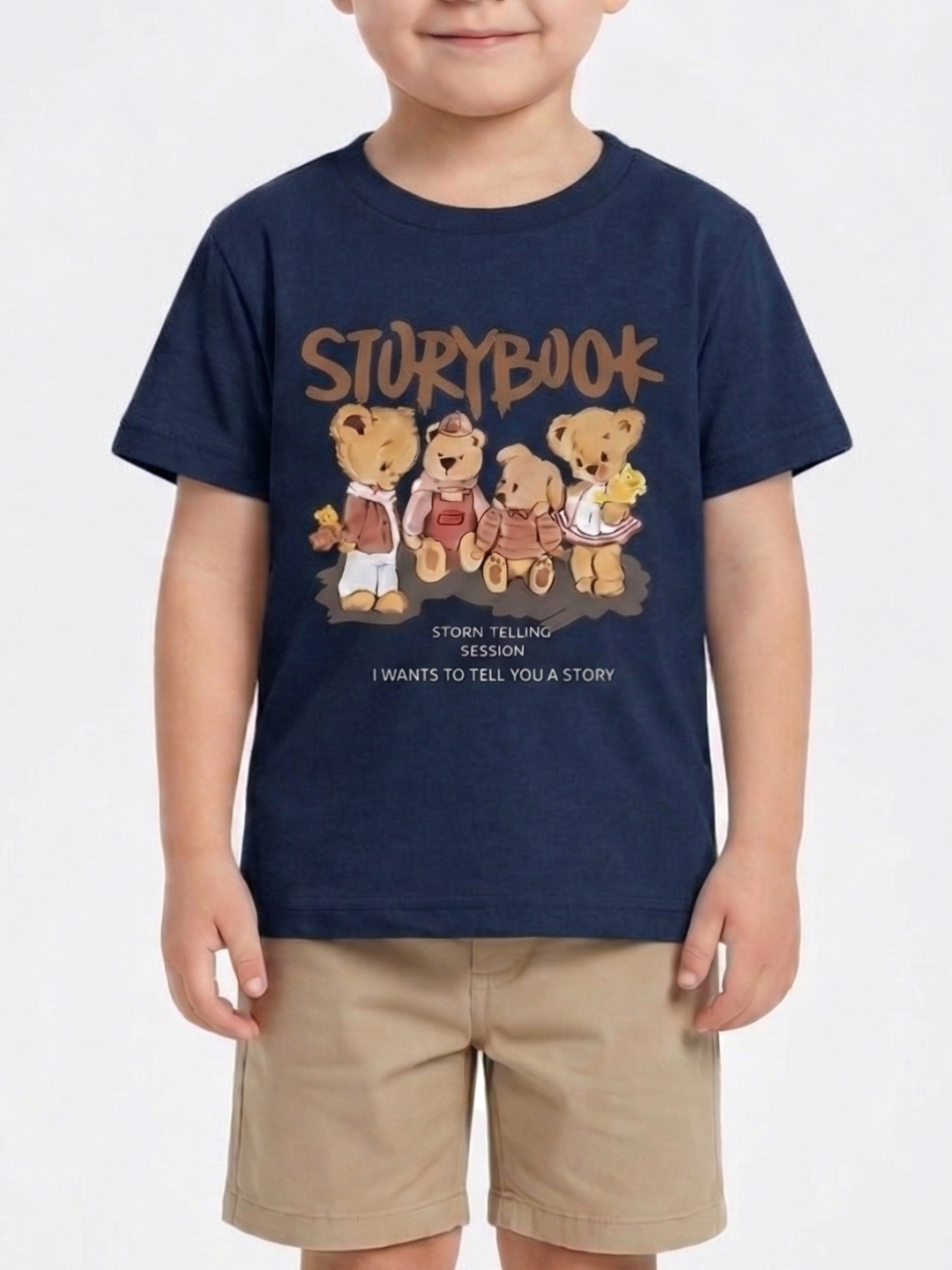 Kids T-Shirt | Storybook Cartoon Graphic Print T Shirt for Boys & Girls | Summer Casual Wear