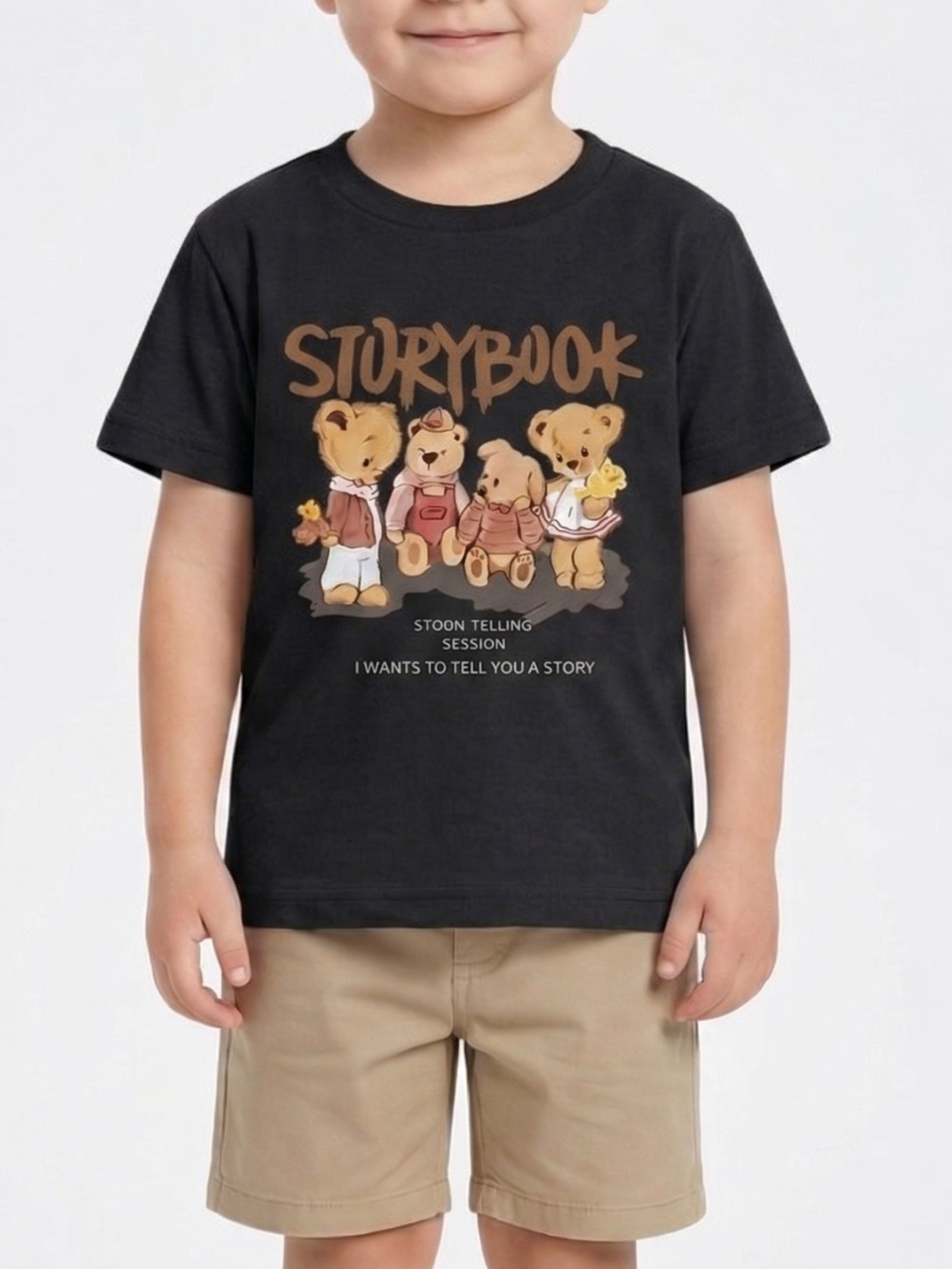 Kids T-Shirt | Storybook Cartoon Graphic Print T Shirt for Boys & Girls | Summer Casual Wear