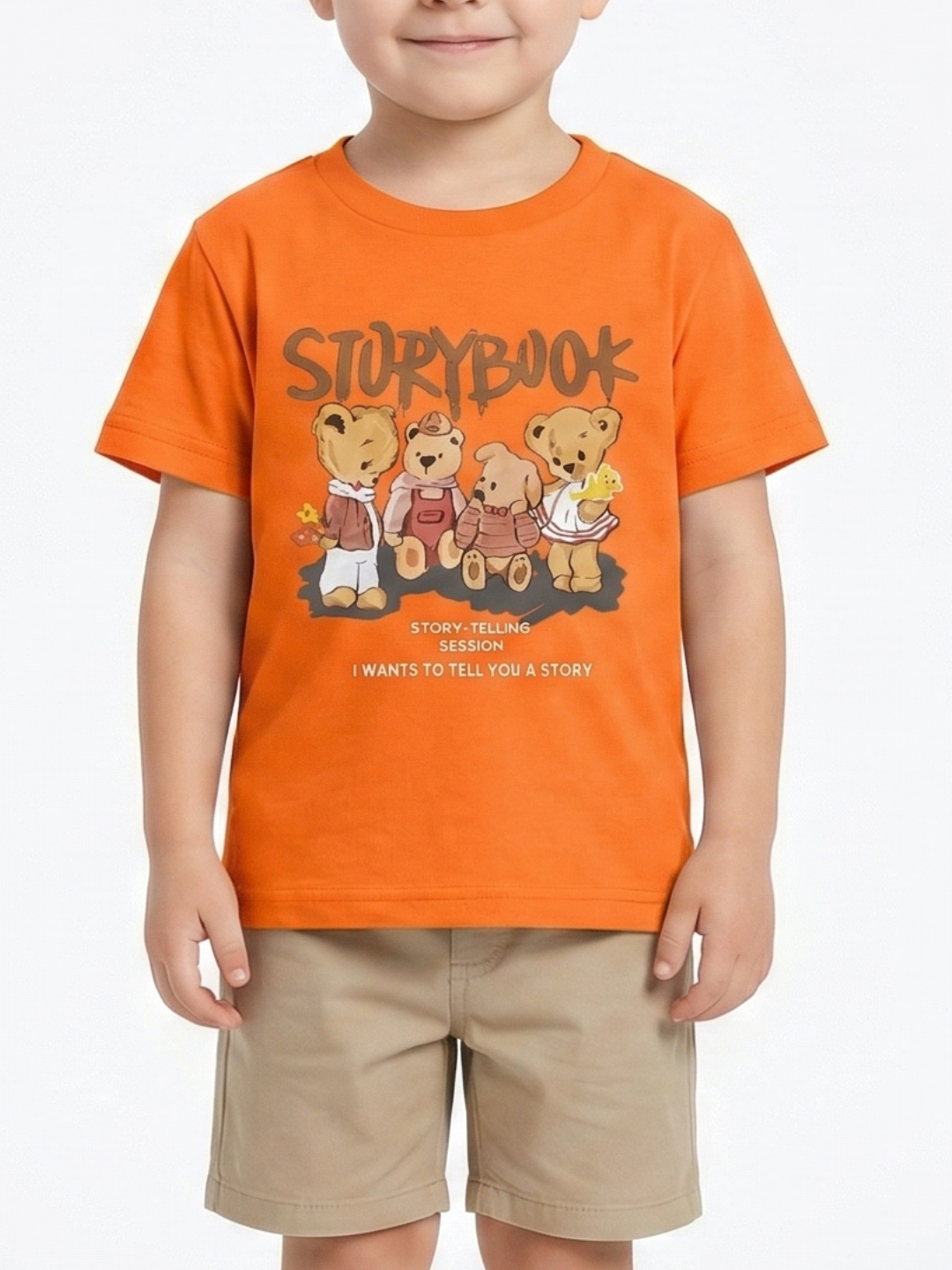 Kids T-Shirt | Storybook Cartoon Graphic Print T Shirt for Boys & Girls | Summer Casual Wear