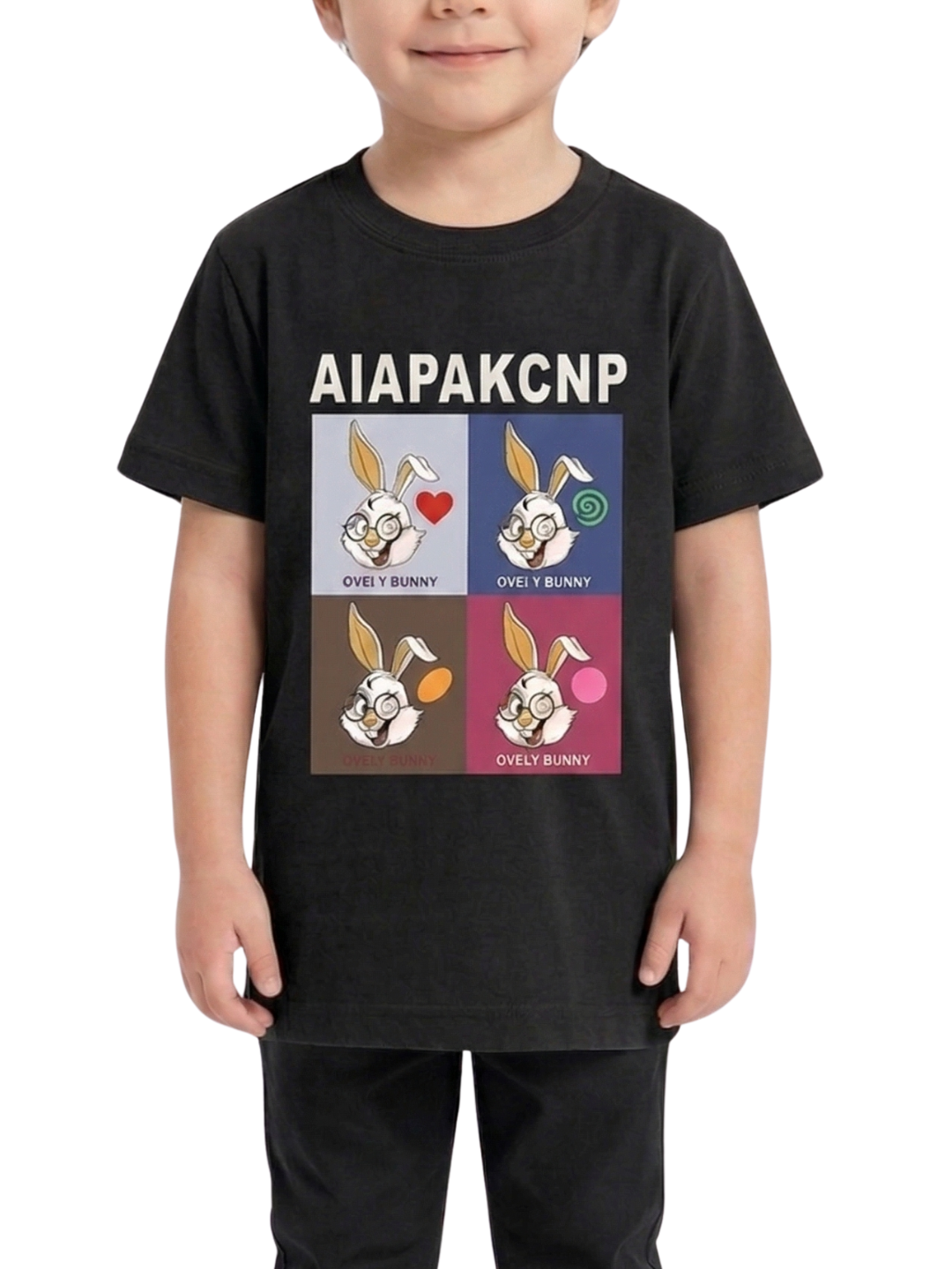 Kids T-Shirt | Bunny Cartoon Graphic Print T Shirt for Boys & Girls | Summer Casual Wear