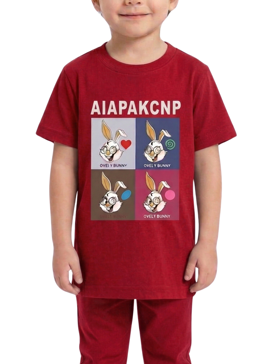 Kids T-Shirt | Bunny Cartoon Graphic Print T Shirt for Boys & Girls | Summer Casual Wear