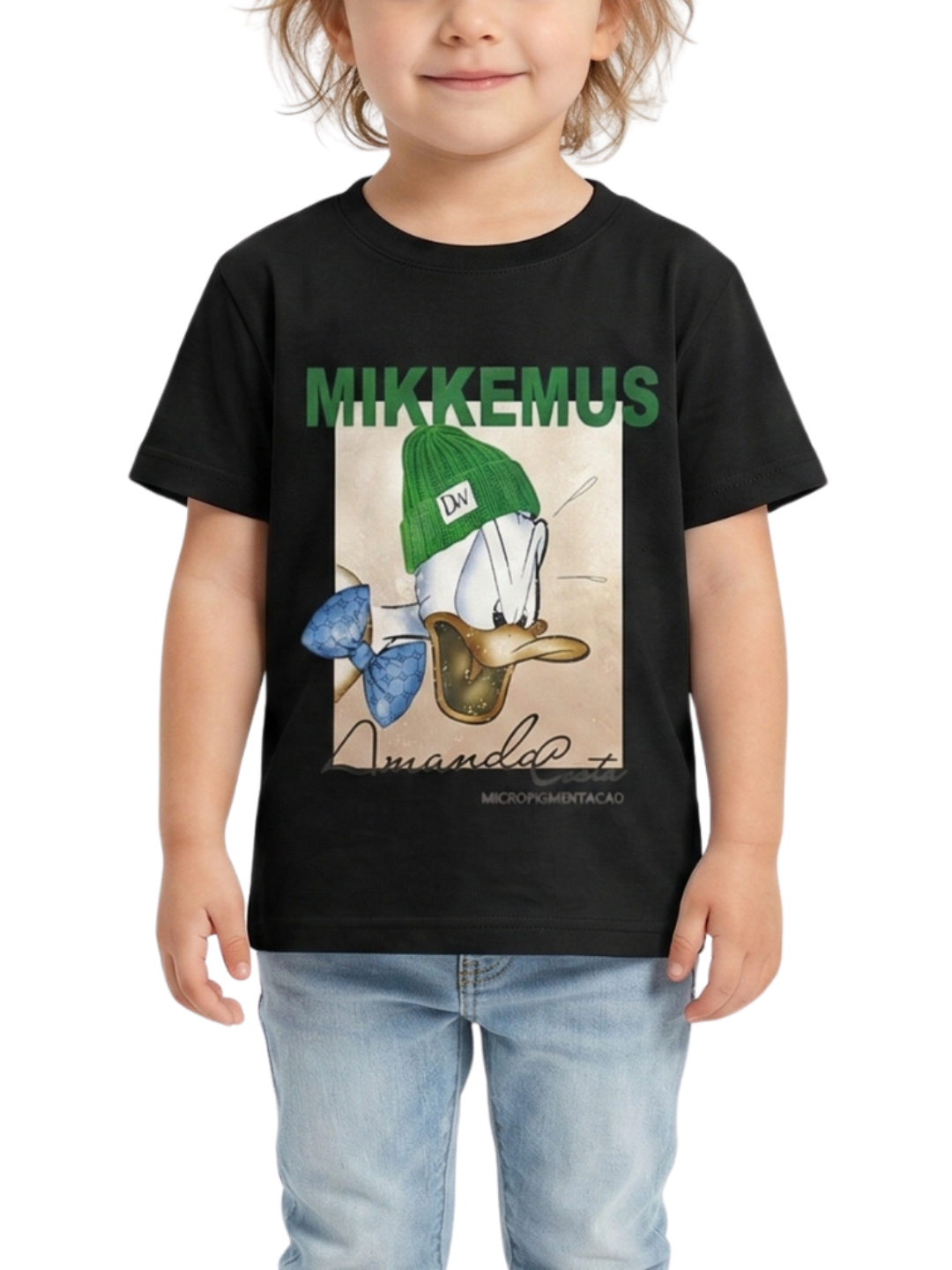Kids T-Shirt | Mikkemus Cartoon Graphic Print T Shirt for Boys & Girls | Summer Casual Wear