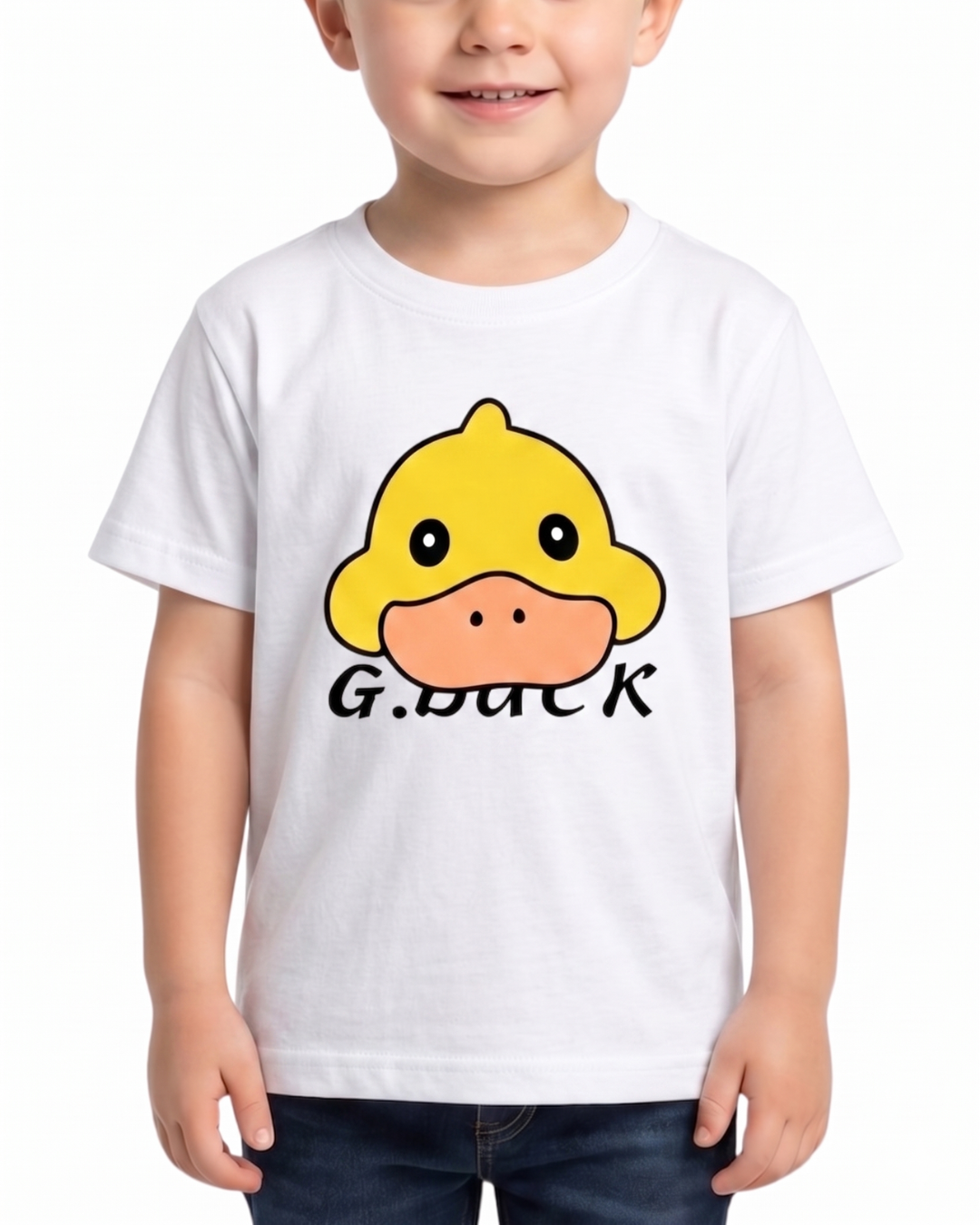 Kids T-Shirt with Cartoon Duck Graphic – Soft & Comfortable