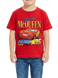 Kids T-Shirt | Lightning Car Cartoon Graphic Print T Shirt for Boys & Girls | Summer Casual Wear