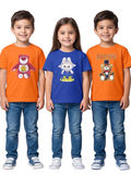 Kids T-Shirts | Pack of 3 Graphic T Shirt for Boys & Girls | Casual Summer Wear