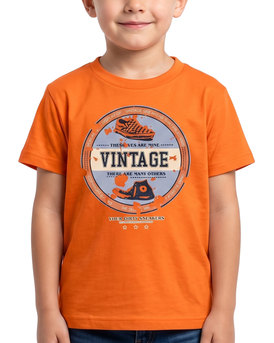 Vintage Sneakers Graphic Kids T Shirt
