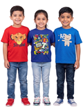 Kids T-Shirts | Pack of 3 Graphic T Shirt for Boys & Girls | Casual Summer Wear