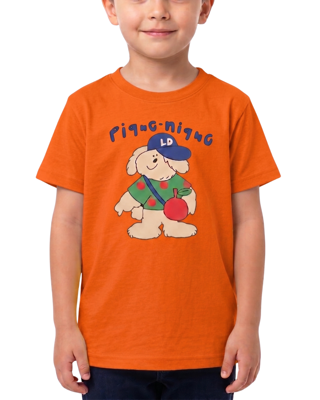 Cartoon Dog Print Kids T Shirt – Soft & Comfortable Red T Shirt