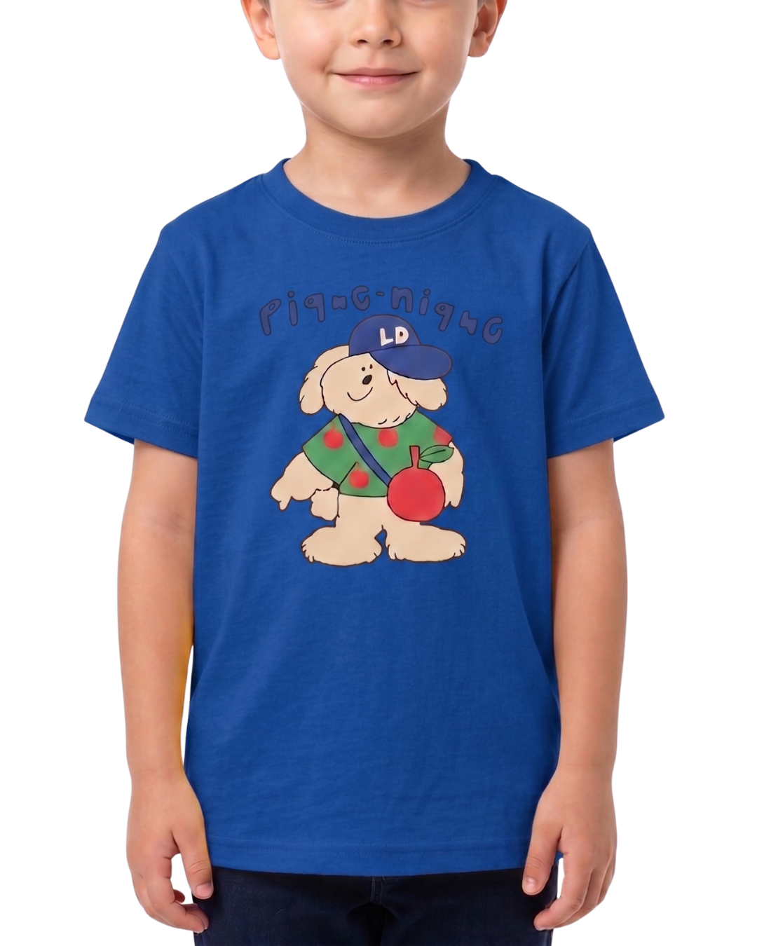 Cartoon Dog Print Kids T Shirt – Soft & Comfortable Red T Shirt