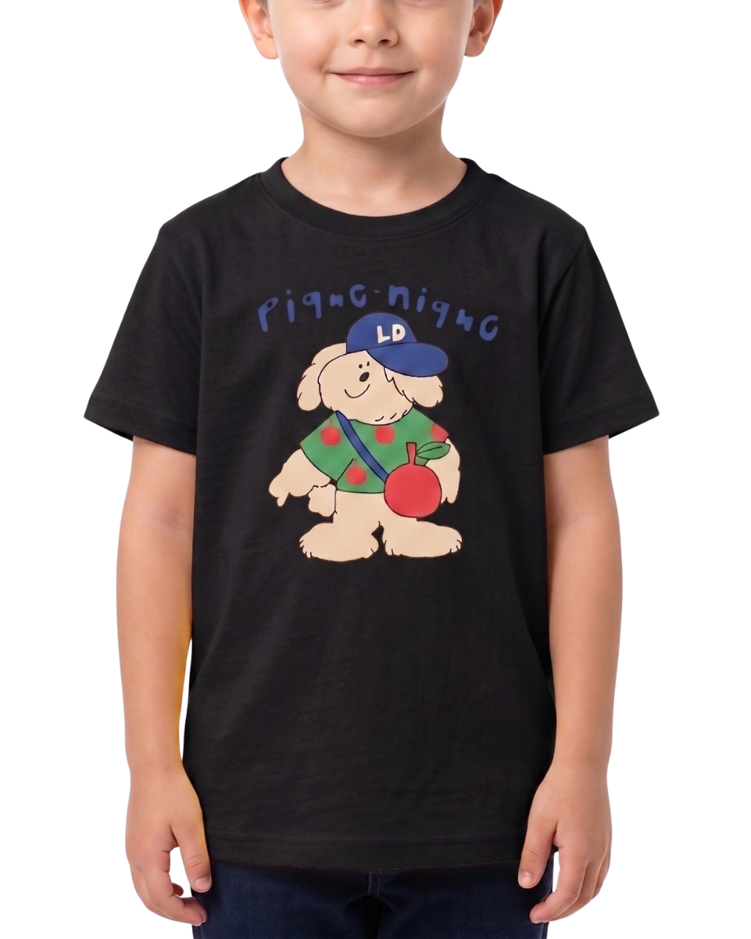 Cartoon Dog Print Kids T Shirt – Soft & Comfortable Red T Shirt