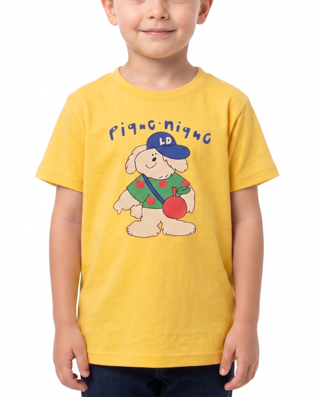 Cartoon Dog Print Kids T Shirt – Soft & Comfortable Red T Shirt