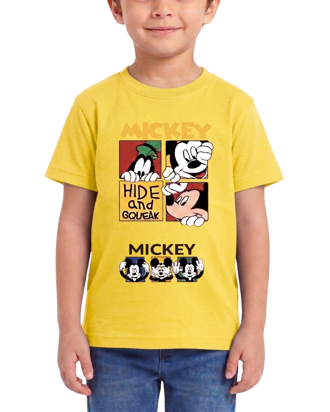 Mickey Mouse Print Kids T Shirt – Soft & Comfortable T Shirt