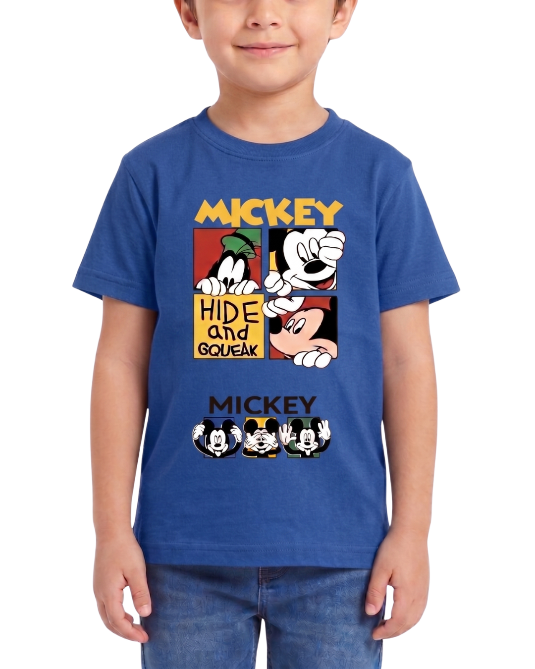 Mickey Mouse Print Kids T Shirt – Soft & Comfortable T Shirt