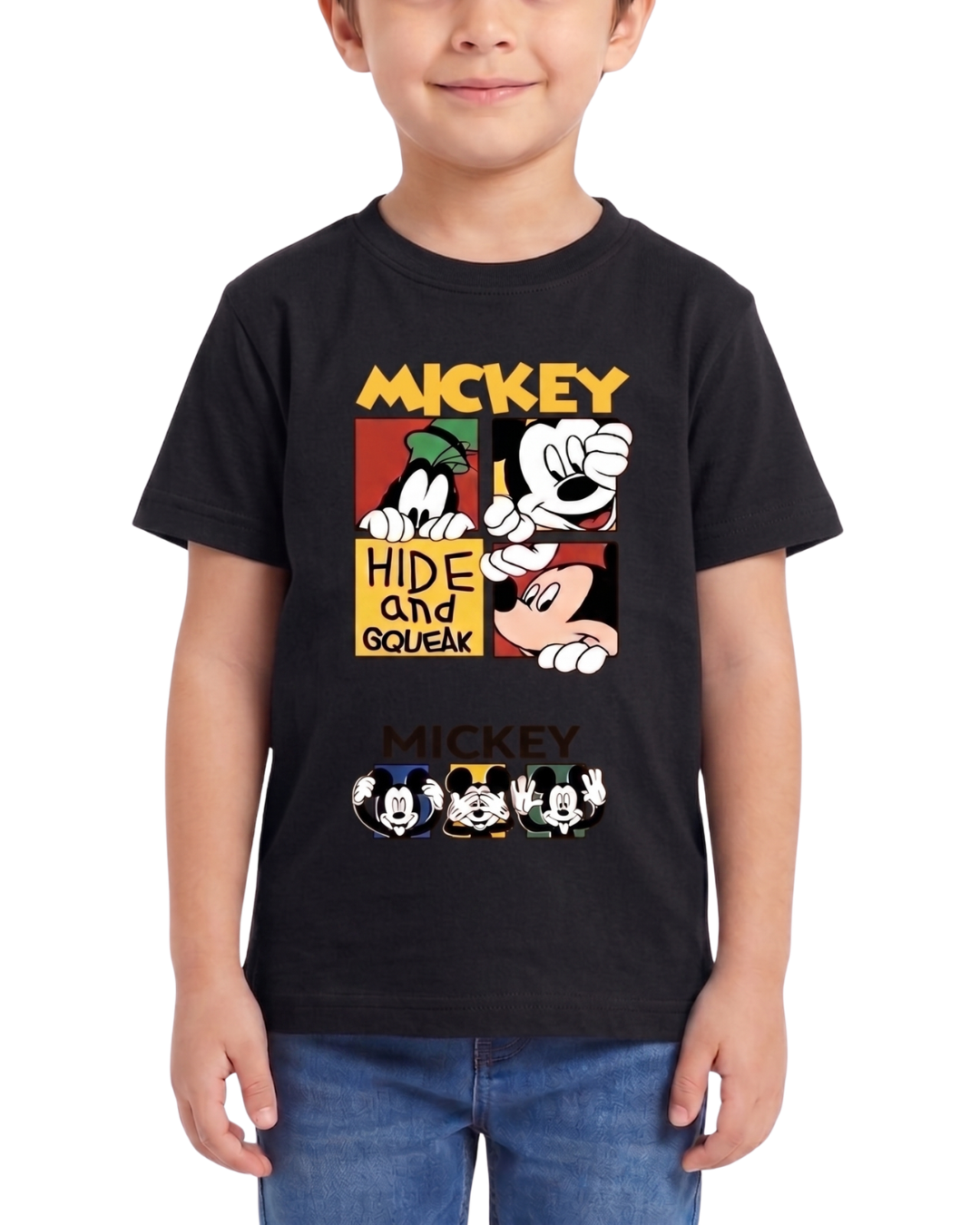 Mickey Mouse Print Kids T Shirt – Soft & Comfortable T Shirt