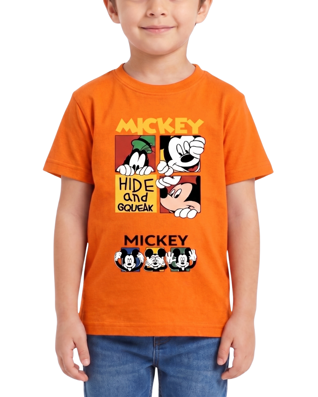 Mickey Mouse Print Kids T Shirt – Soft & Comfortable T Shirt